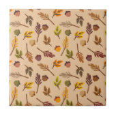 秋の葉タイル タイル (正面)