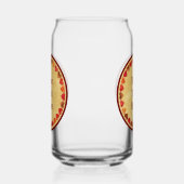 秋の葉ハートオンオールド紙 ガラス缶 (左)