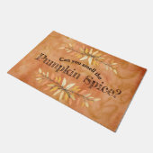 秋の葉パンプキ縁どンスパイスウェルカムカスタム ドアマット (アングル)