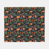 秋の葉フリースブランケット フリースブランケット (正面(横))