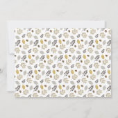 秋の葉フレンドジビングディナーパーティの招待状 招待状 (裏面)