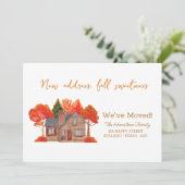 秋の葉ホームステッド新しいアドレスの移動 案内状 (スタンド正面)