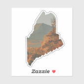 秋の葉メインのステッカーのKatahdin シール (シート)