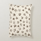 秋の葉メープルクリーム – シームレスなパターン。 アクセントクッション (裏面(縦))