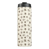 秋の葉メープルクリーム – シームレスなパターン。 タンブラー (正面)