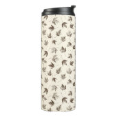 秋の葉メープルクリーム – シームレスなパターン。 タンブラー (回転左)