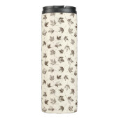 秋の葉メープルクリーム – シームレスなパターン。 タンブラー (裏面)