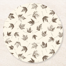 秋の葉メープルクリーム – シームレスなパターン。