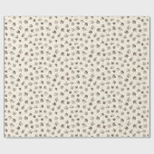 秋の葉メープルクリーム – シームレスなパターン。 ラッピングペーパー (フラット)