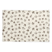 秋の葉メープルクリーム – シームレスなパターン。 枕カバー (裏面)