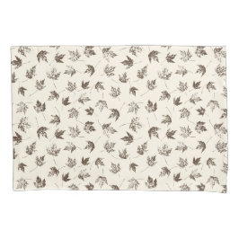 秋の葉メープルクリーム – シームレスなパターン。 枕カバー