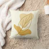 秋の葉モダン&抽象芸術ブロブ形状秋ギフト クッション (ブランケット)