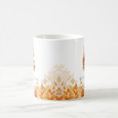 秋の葉モノグラム文字G コーヒーマグカップ (中央)