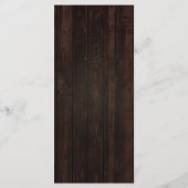 秋の葉ワインバレルヴィンヤードメ結婚ニュー メニュー (裏面)