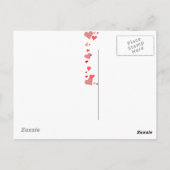 秋の葉樹秋自然森デスティニーシーズン ポストカード (裏面)