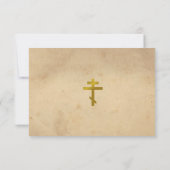 秋の葉正教会キリスト教葬儀 サンキューカード (裏面)