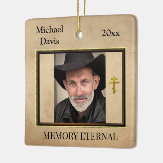 秋の葉正教会キリスト教葬儀 セラミックオーナメント (左)