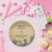 秋の葉正教会キリスト教葬儀 ペーパープレート (パーティー)