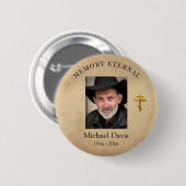 秋の葉正教会キリスト教葬儀 缶バッジ (正面&裏面)