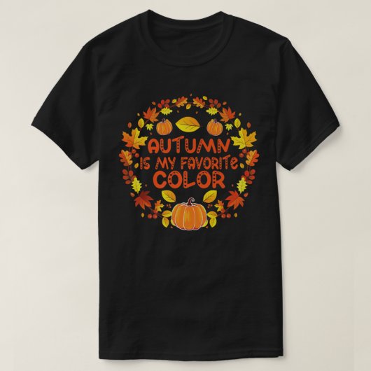 秋の葉秋は私のお気に入りのC Tシャツ (デザイン正面)