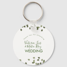 秋の葉秋秋の緑ありがとう キーホルダー