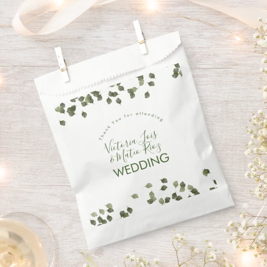 秋の葉秋秋の緑ありがとう フェイバーバッグ (クリップ留めされた状態)