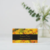 秋の葉秋色もみじ 名刺 (スタンド正面)