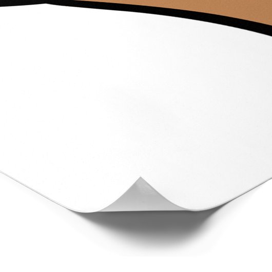 秋の葉落ちるアカグマかわいい野生動物 ポスター (角)