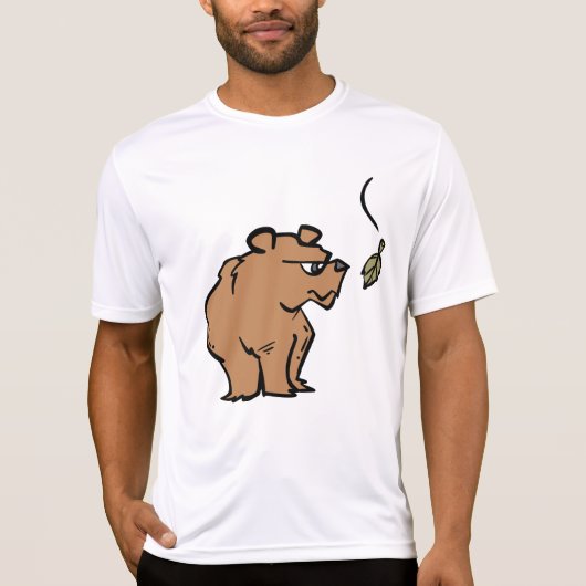 秋の葉落ちるアカグマかわいい野生動物 Tシャツ (正面)