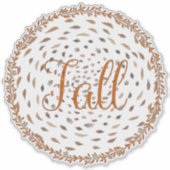 秋の葉葉の巻き付けシール シール (正面)