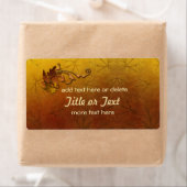 秋の葉金ゴールド結婚ズ ラベル (インサイチュ)