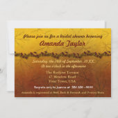 秋の葉金ゴールド結婚ズ 招待状 (裏面)