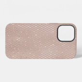 秋の葉金ゴールド:花柄 iPhoneケース (裏面横)