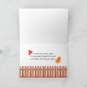 秋の葉/ゴールデンイエロー/ハッピー秋オール カード (内部)