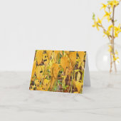 "秋の葉" （デジタルMANIP）。フォト) カード (黄色い花)