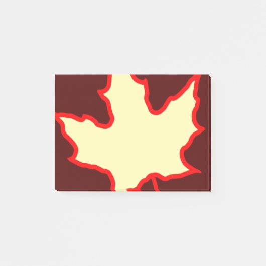 秋の葉 ポストイット (正面)