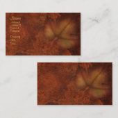 秋の葉 名刺 (正面/裏面)
