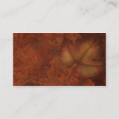 秋の葉 名刺 (裏面)