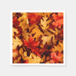 秋の葉 - 紅葉 スタンダードカクテルナプキン