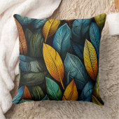 秋の葉 – 装飾用クッション クッション (ブランケット)