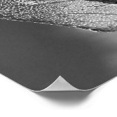 秋の葉 – B&W ポスター (角)