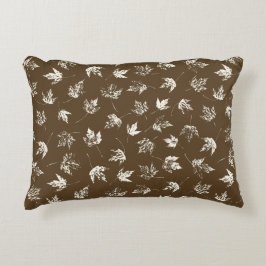 秋の葉Mapleの茶色 – シームレスなパターン。 アクセントクッション