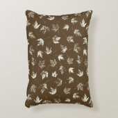 秋の葉Mapleの茶色 – シームレスなパターン。 アクセントクッション (正面(垂直))