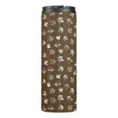 秋の葉Mapleの茶色 – シームレスなパターン。 タンブラー (裏面)