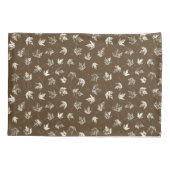 秋の葉Mapleの茶色 – シームレスなパターン。 枕カバー (裏面)