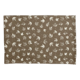 秋の葉Mapleの茶色 – シームレスなパターン。 枕カバー