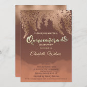 秋の藤シナモンカンタローペの水彩 招待状 (正面/裏面)