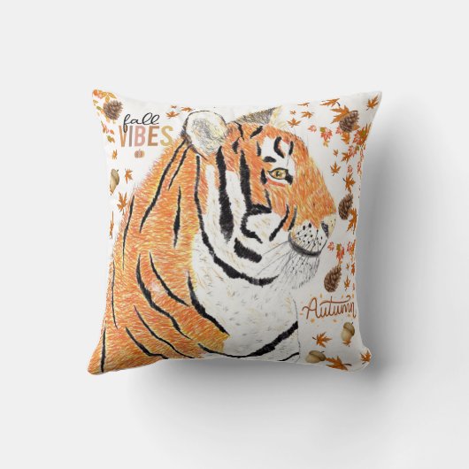 秋の虎 クッション (裏面)