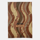 秋の蝶 キッチンタオル (縦)