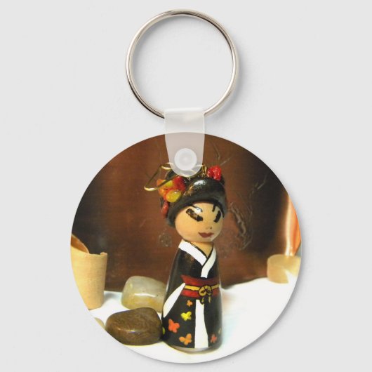 秋の蝶III キーホルダー (正面)